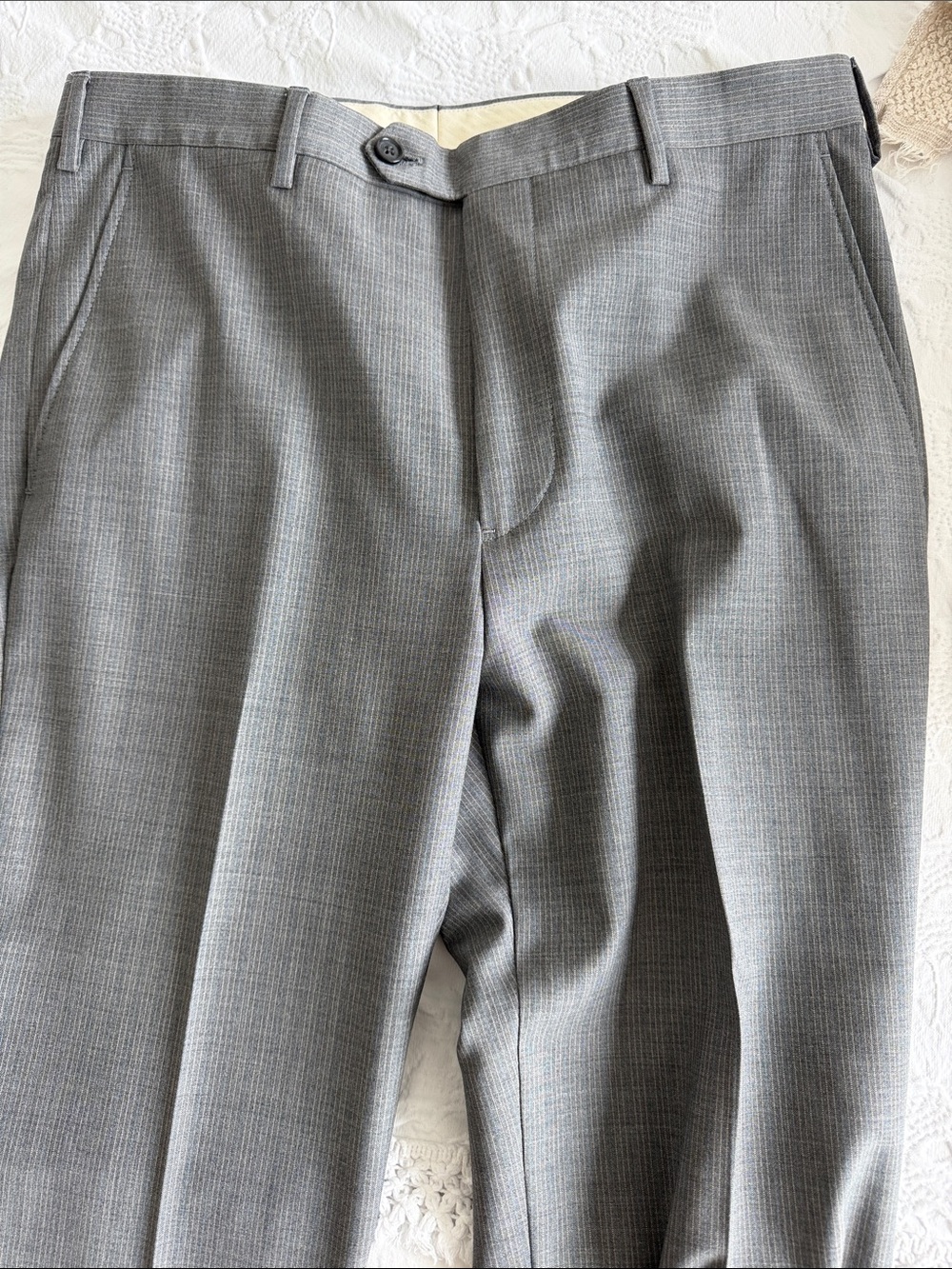 Brooks Brothers Gray Pinstripe Dress Pants